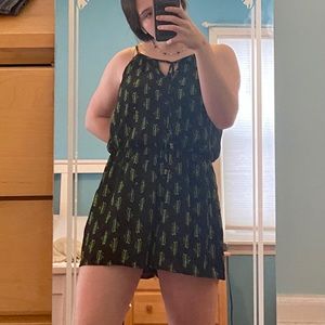 Cactus print romper